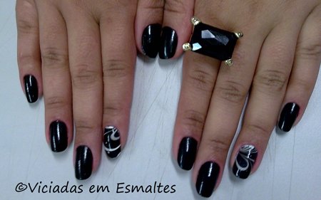 Desenho Unhas on Unhas Marmorizadas   Rock   P  Tala Branca   Colorama   Viciadas Em