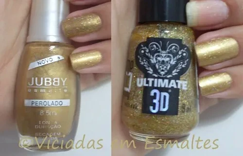 Ouro Jubby + Nobreak Top Beauty 3D Esmaltes 3D e Unhas