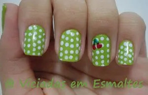 Unhas Decoradas * Bolinhas + Cereja