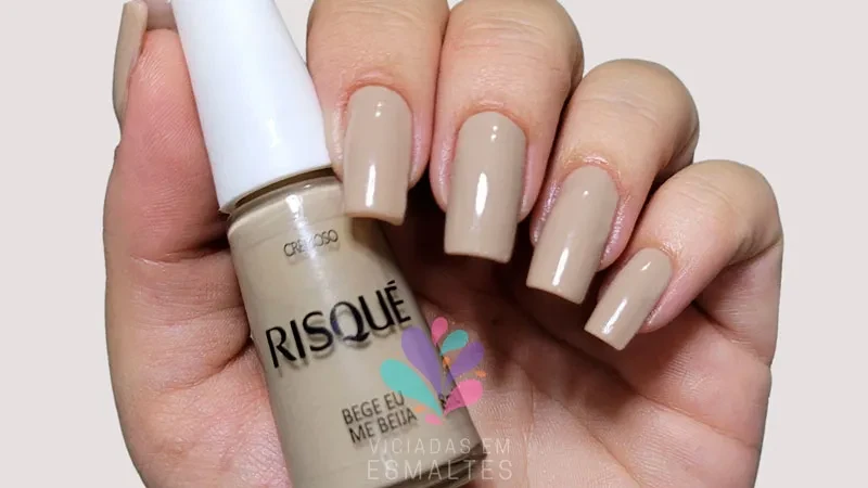 Bege Eu Me Beija Risqué: o nude cremoso que vale o teste
