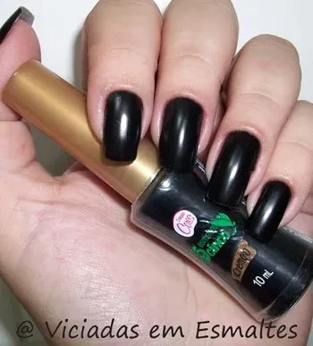 Esmalte Preto Fosco * 5cinco