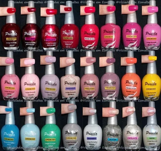 Coleção Esmaltes Priscila