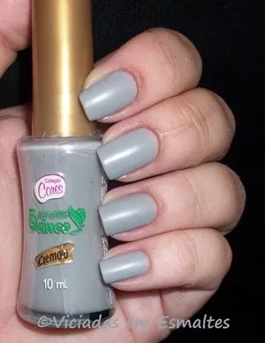 Esmalte Cinza Fosco * 5Cinco