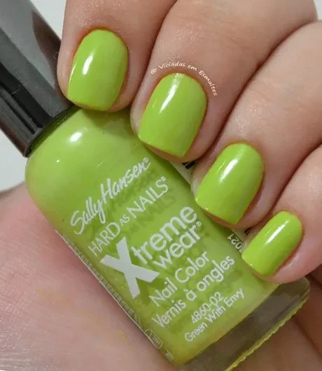Esmalte Sally Hansen Green With Envy * Glitter Filetinho Top Beauty Soul * Unhas Gêmeas