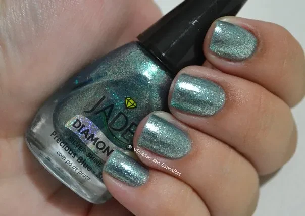 Esmalte Jade Precious Blue * Jóias Líquidas Silver Shine
