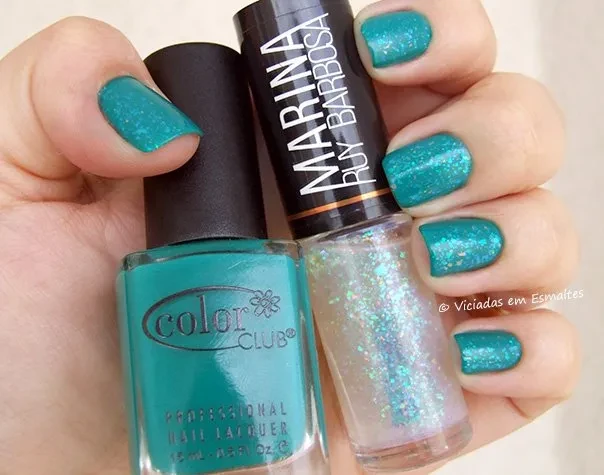 Combinando Esmalte Flocado com Cobertura Fosca