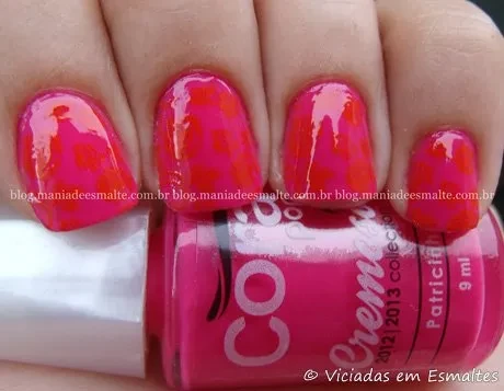 Esmalte Patricinha * Cora + Carimbo M65 Konad