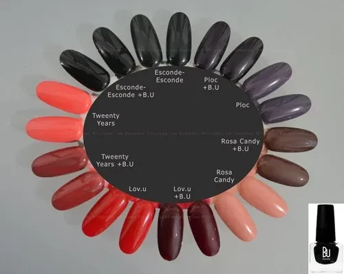 Top Coat Negro O Lado Oculto da Lua * Esmaltes B.U