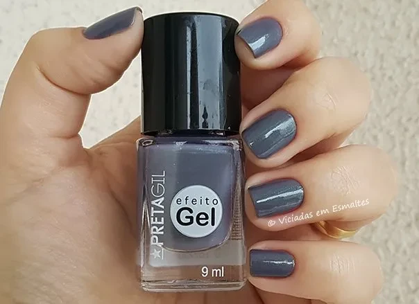 Unhas com Esmalte Efeito Gel * Discoteca