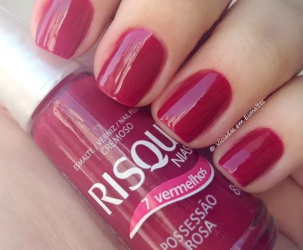 Esmalte Risqué Possessão Rosa — Sete Vermelhos Capitais